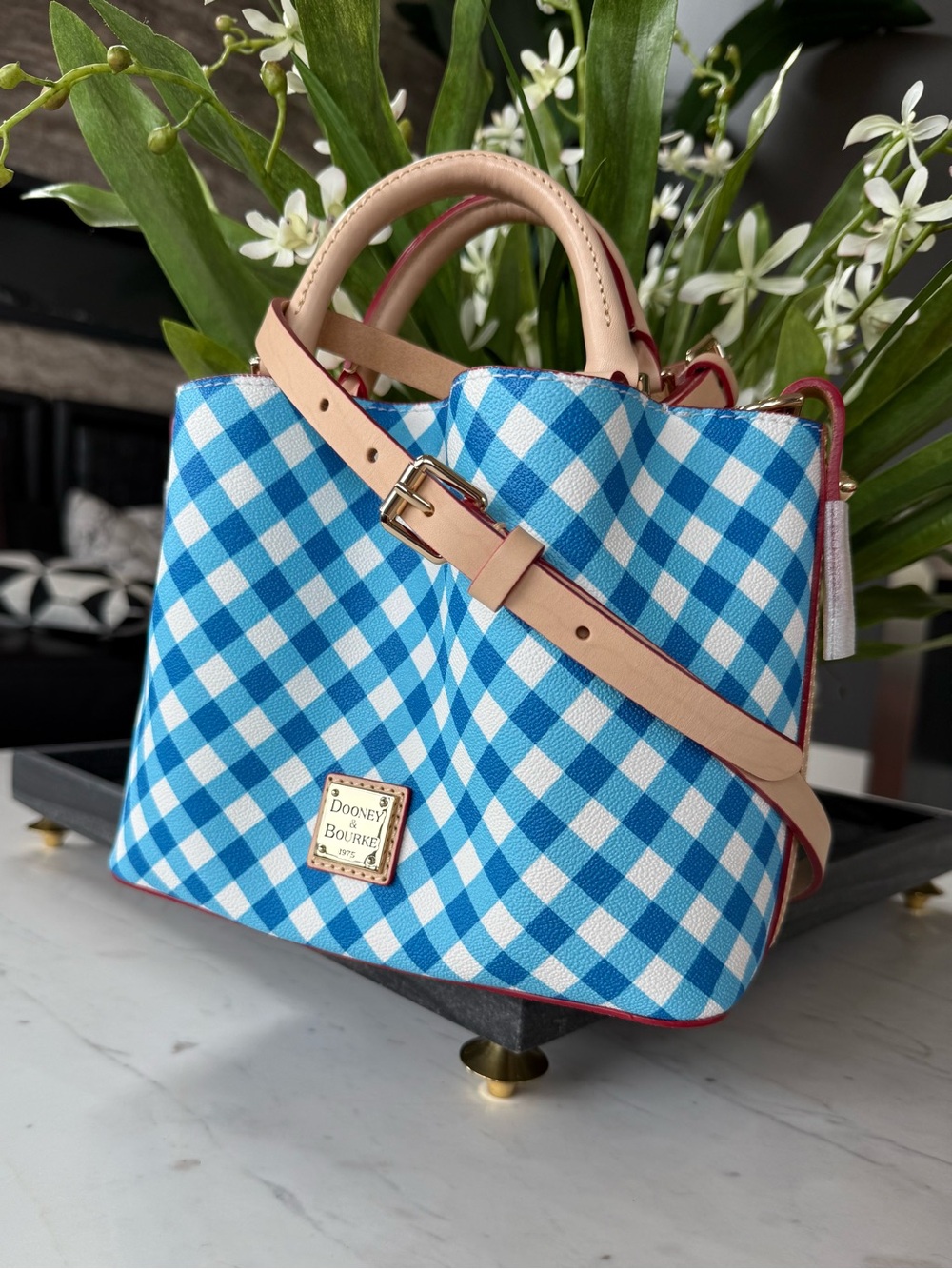 New Dooney & Bourke Mini Barlow Cotton/Leather Bag - Picture 7 of 16
